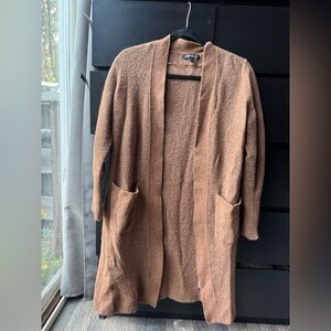 Banana Republic Cozy Brown Open Front Cardigan